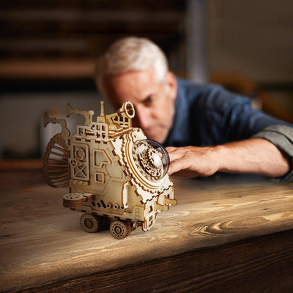 Estrelik™ | Cosmic Voyager - Steampunk Spaceship Music Box Kit