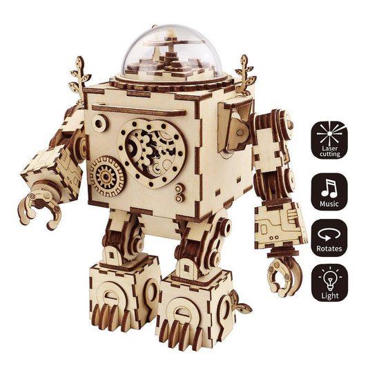 Estrelik™ | Orpheus Illuminator - Steampunk Music Box with Light
