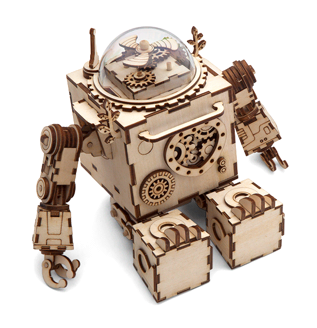 Estrelik™ | Orpheus Illuminator - Steampunk Music Box with Light
