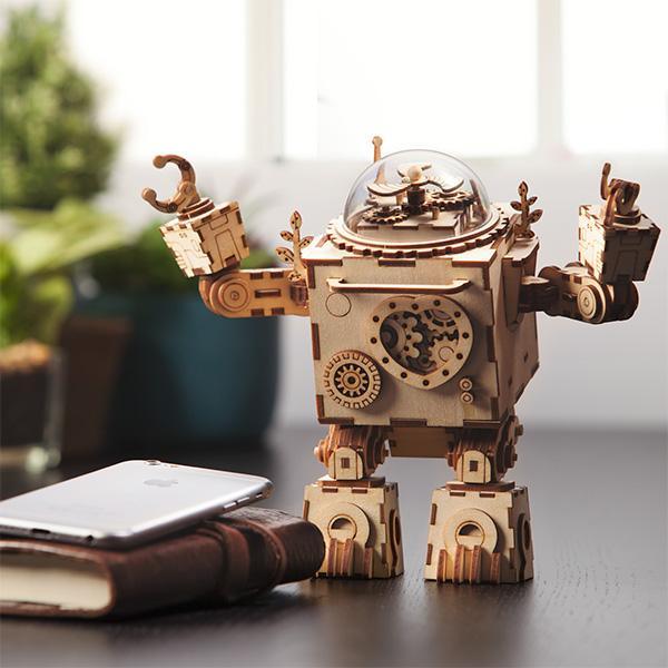 Estrelik™ | Orpheus Illuminator - Steampunk Music Box with Light