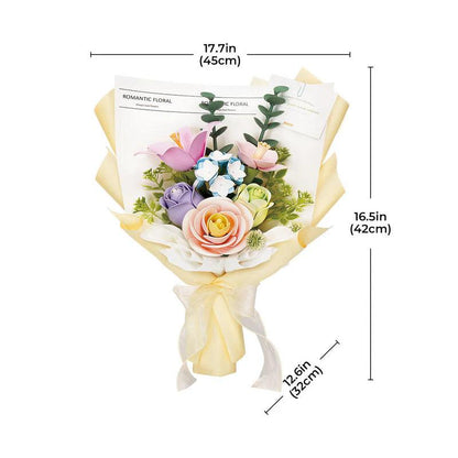 Estrelik™ | Romantic Floral Bouquet DIY 3D Puzzle