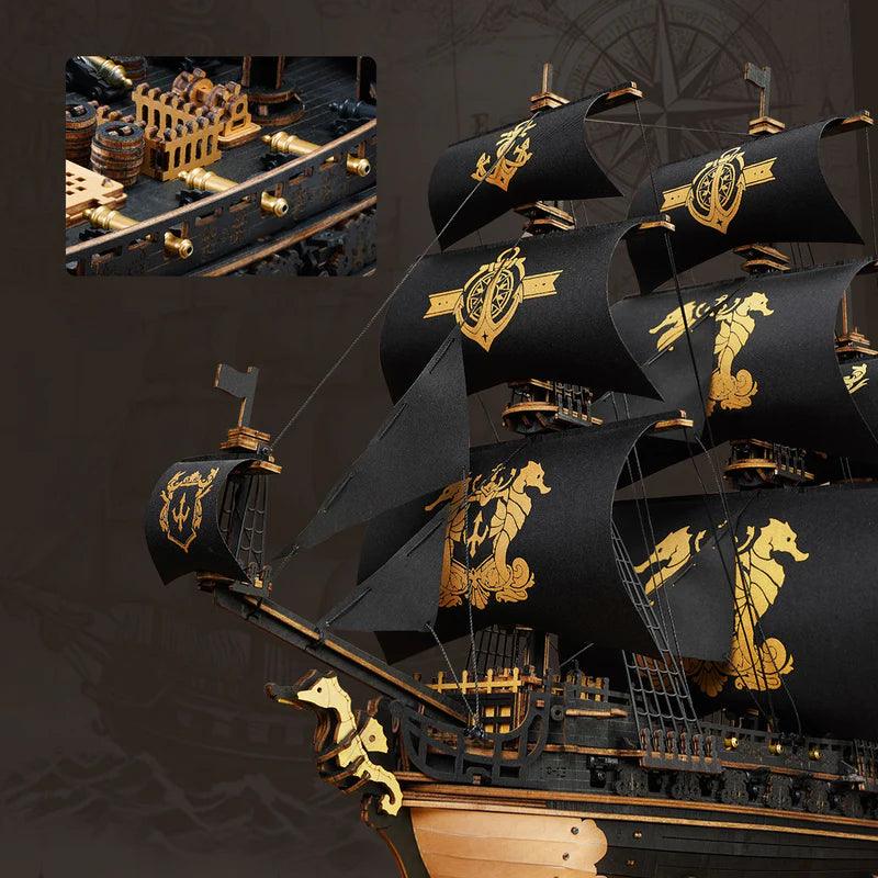 Estrelik™ | Royal Galleon Warship - 3D Wooden Puzzle