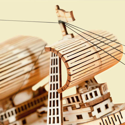 Estrelik™ | Sailling Ship 3D Wooden Puzzle Decor
