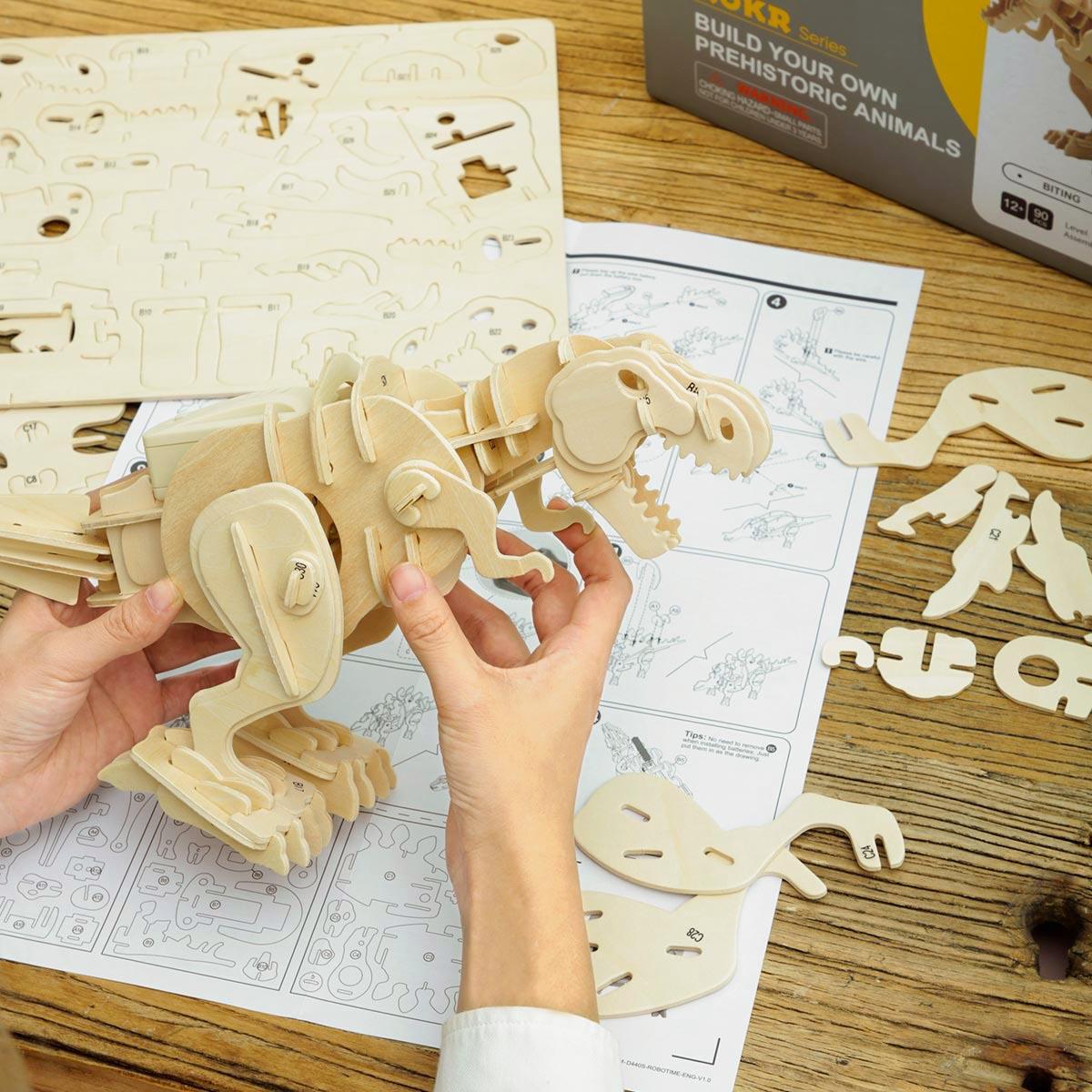 Estrelik™ | Sound Command Rex - Interactive T-Rex Building Kit