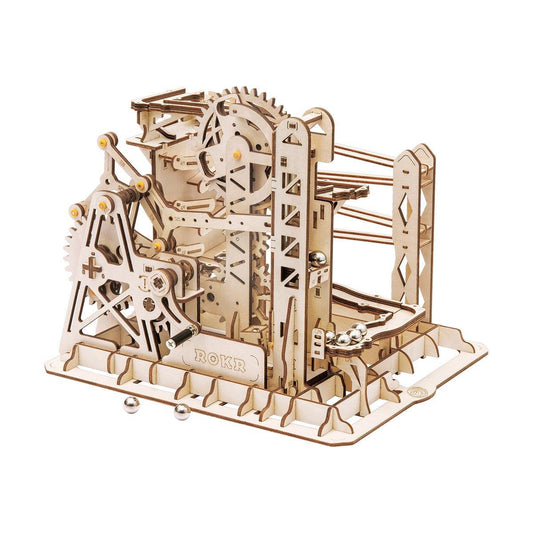 Estrelik™ | Swingback Explorer - 3D Wooden Puzzle Marbel Run