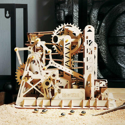 Estrelik™ | Swingback Explorer - 3D Wooden Puzzle Marbel Run