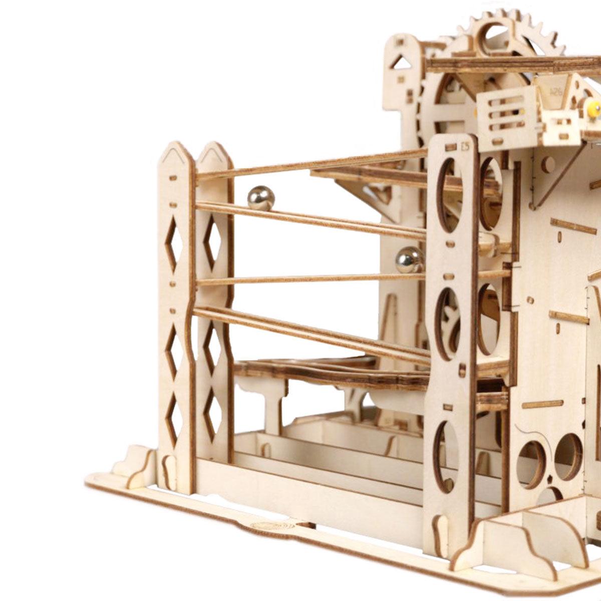 Estrelik™ | Swingback Explorer - 3D Wooden Puzzle Marbel Run