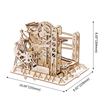 Estrelik™ | Swingback Explorer - 3D Wooden Puzzle Marbel Run