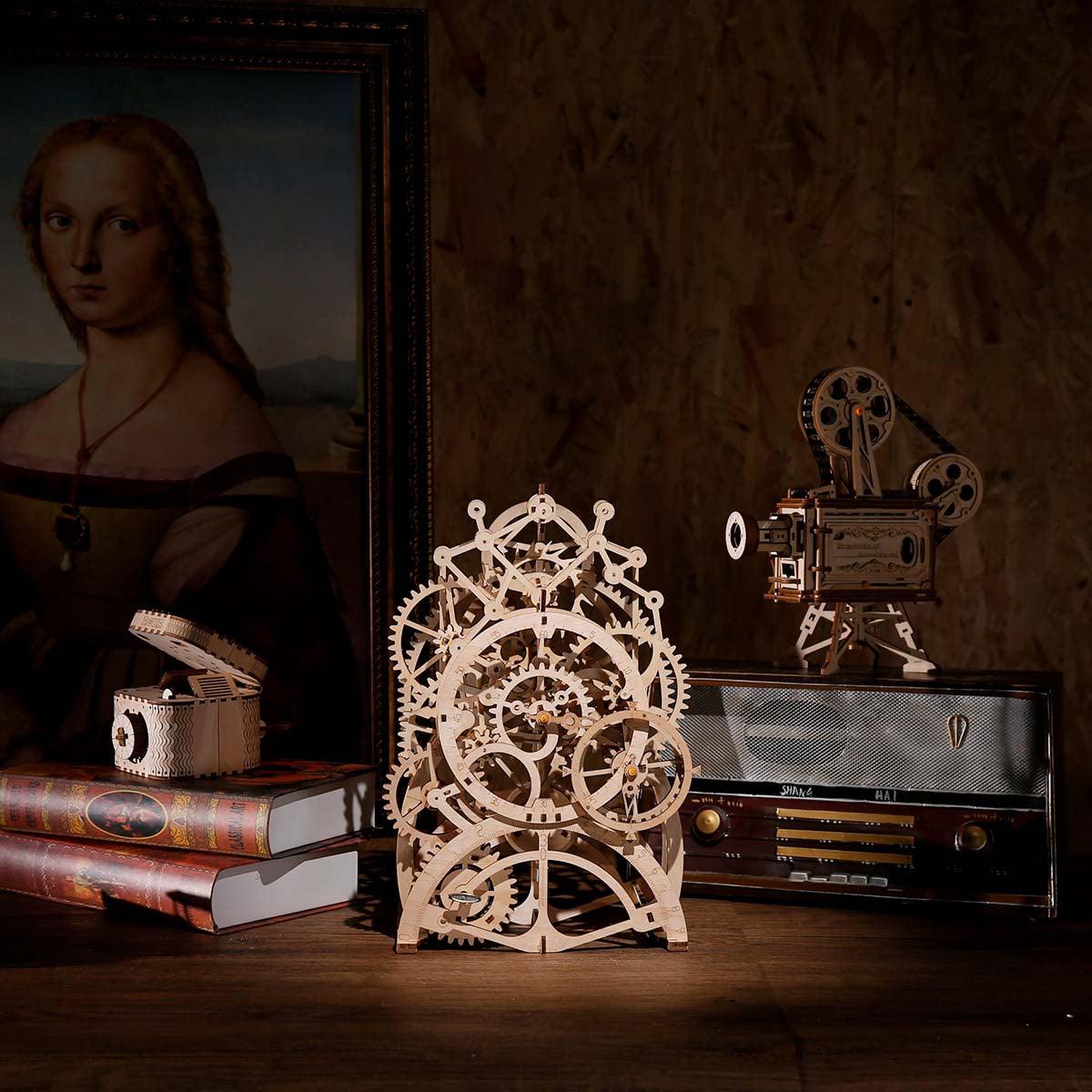 Estrelik™ | Temporal Craftsman Functional Wooden Pendulum Clock Kit