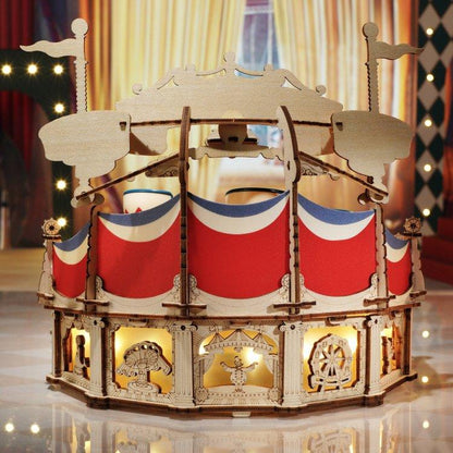 Estrelik™ | Tilt-A-Whirl DIY Music Box 3D Wooden Puzzle