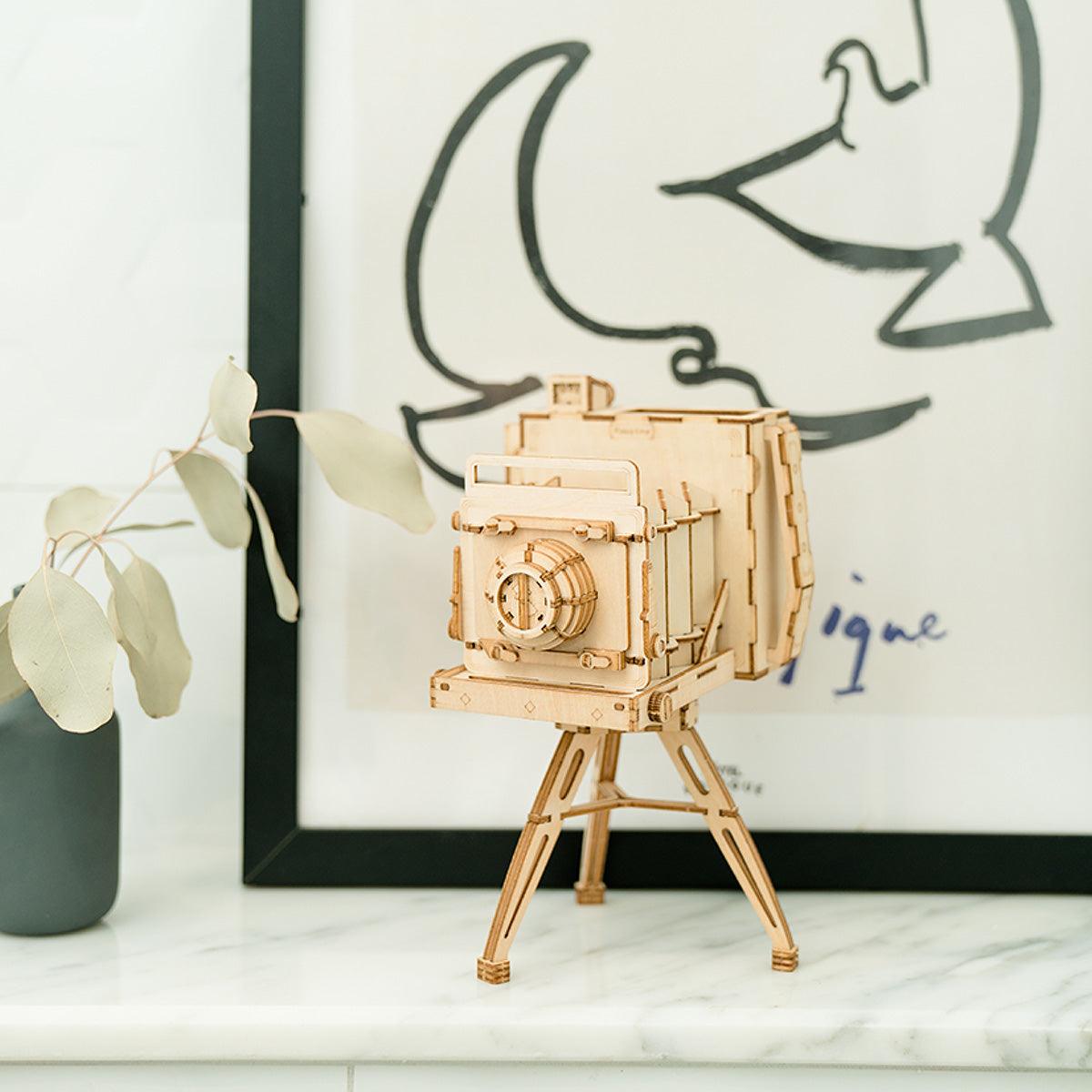 Estrelik™ | Vintage Camera 3D Wooden Puzzle