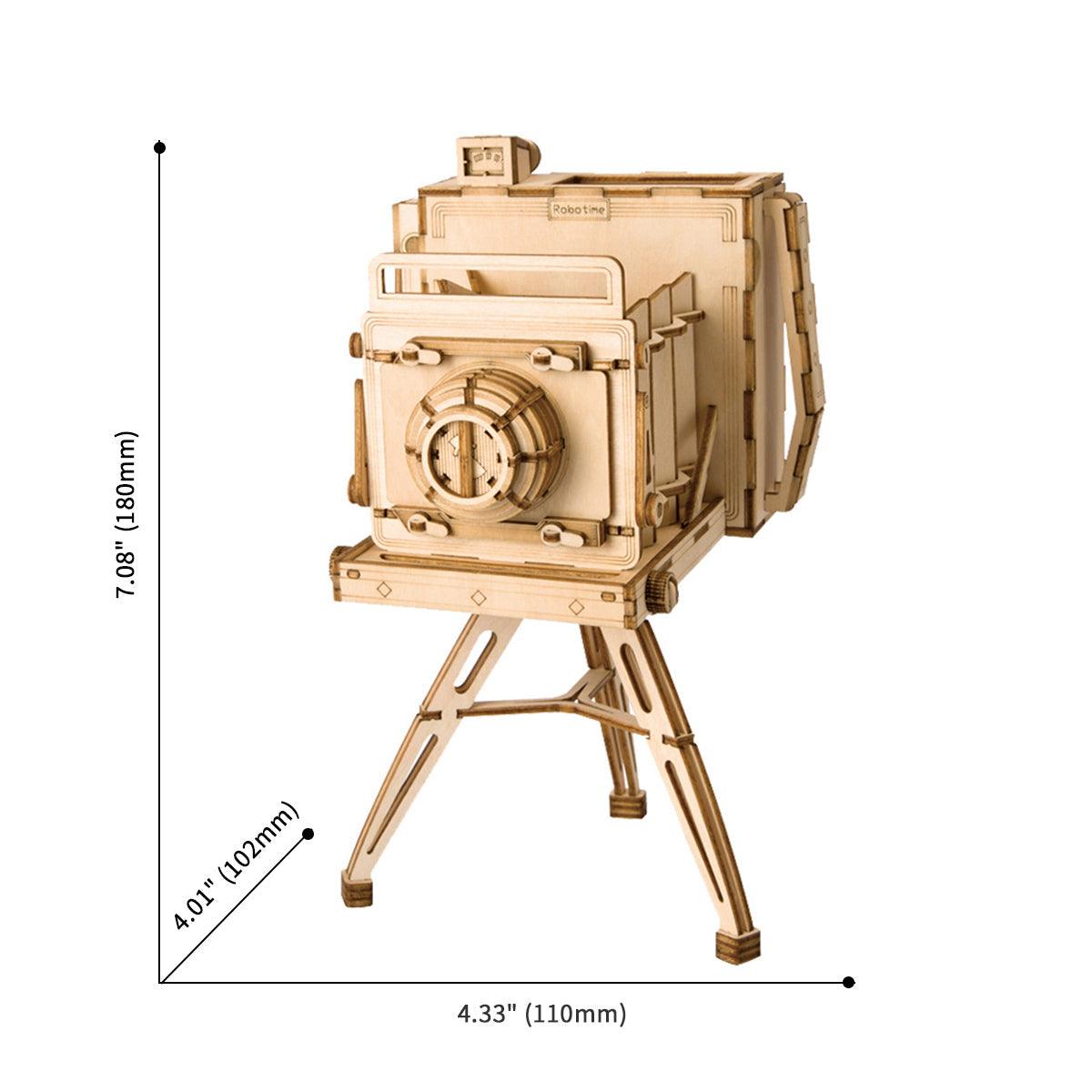 Estrelik™ | Vintage Camera 3D Wooden Puzzle
