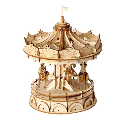 Estrelik™ | Vintage Carousel 3D Wooden Puzzle