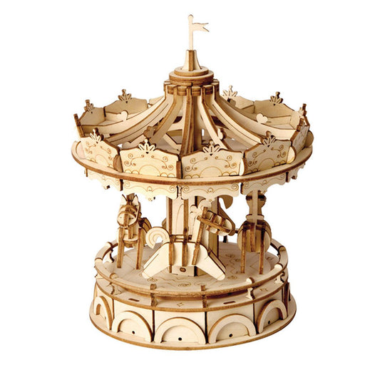 Estrelik™ | Vintage Carousel 3D Wooden Puzzle
