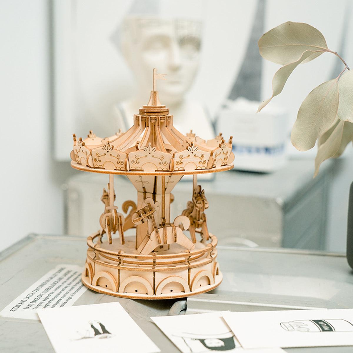 Estrelik™ | Vintage Carousel 3D Wooden Puzzle