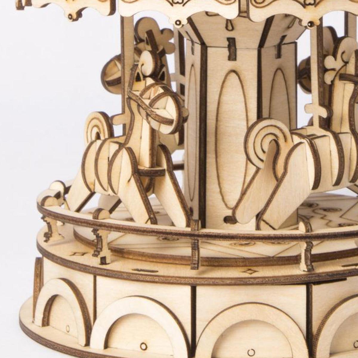 Estrelik™ | Vintage Carousel 3D Wooden Puzzle