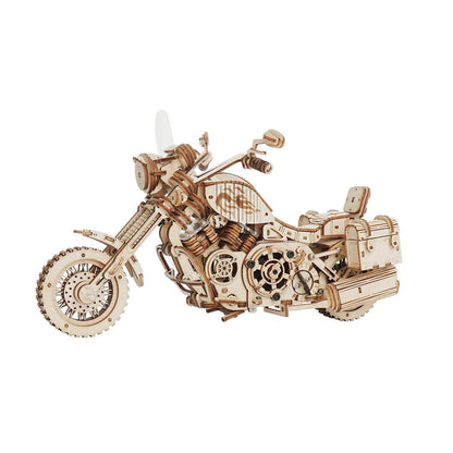 Estrelik™ | Wild West Cruiser 3D Wooden Motorcycle Puzzle