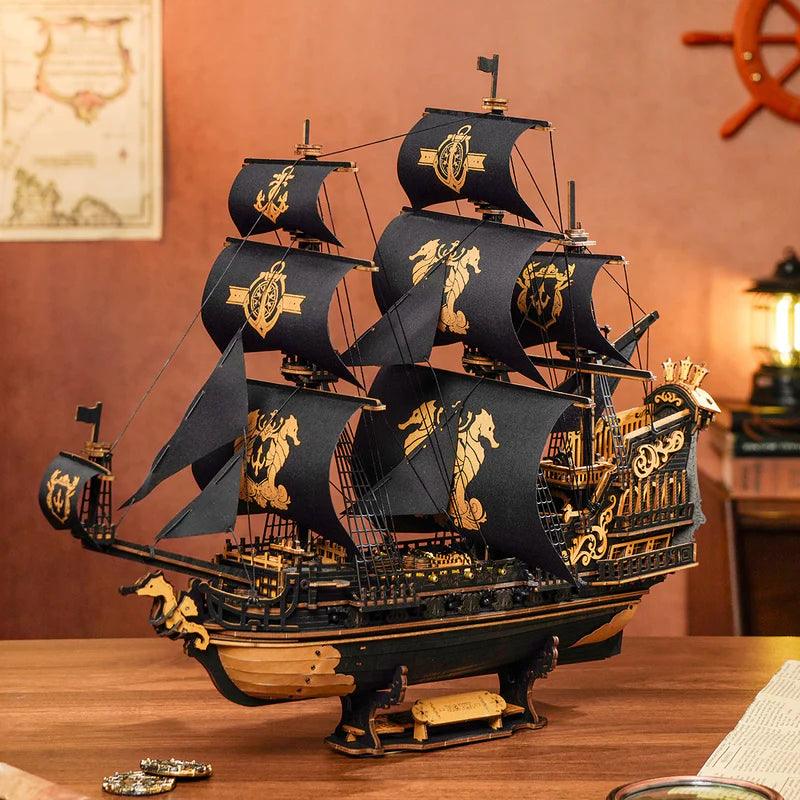 Estrelik™ | Royal Galleon Warship - 3D Wooden Puzzle