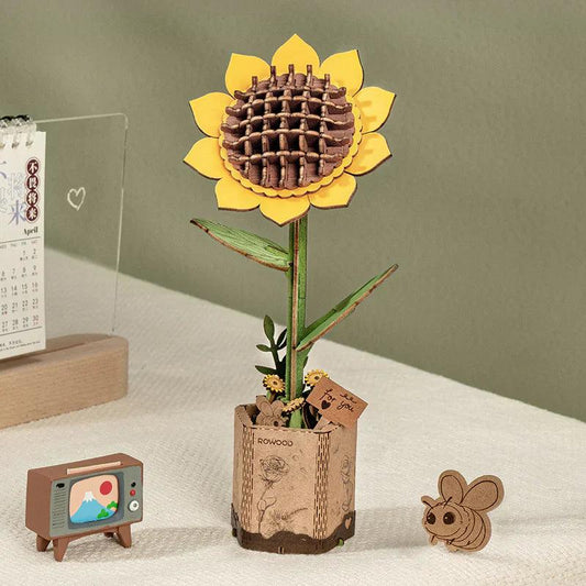 Estrelik™ | Eternal Bloom 3D Wooden Puzzle Bouquet