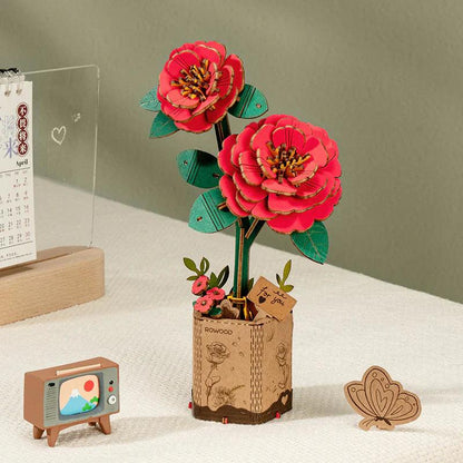 Estrelik™ | Eternal Bloom 3D Wooden Puzzle Bouquet