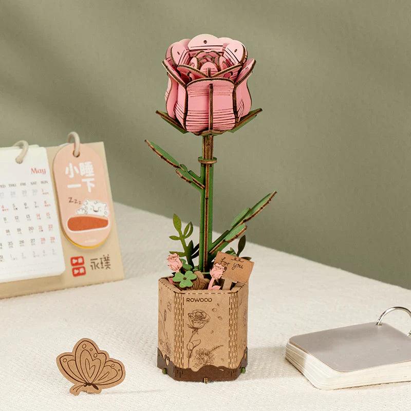 Estrelik™ | Eternal Bloom 3D Wooden Puzzle Bouquet