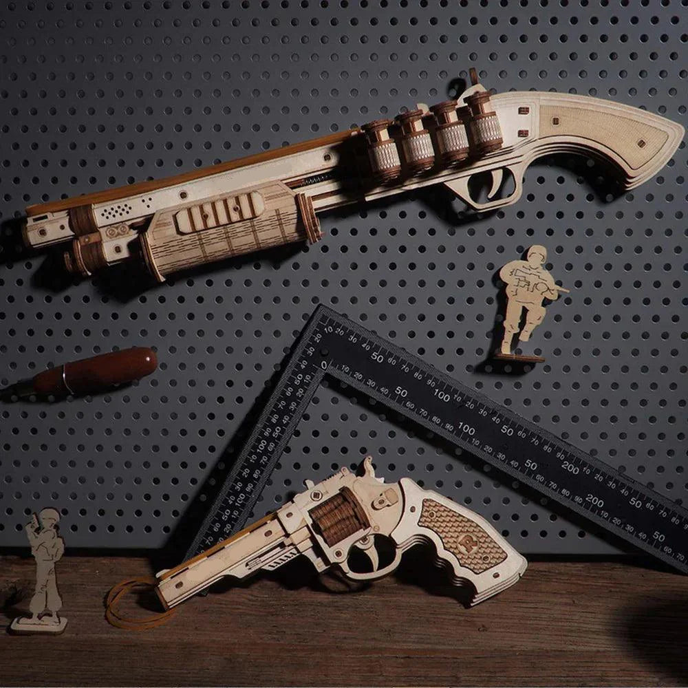 Estrelik™ | Legendary Wooden Toy Guns Collection - 3D Wooden Puzzle