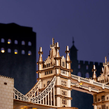 Estrelik™ | Illuminated Tower Bridge 3D Wooden Puzzle