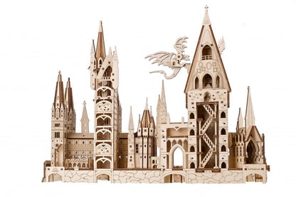Estrelik™ | Hogwarts Magical Castle 3D Wooden Puzzle Kit