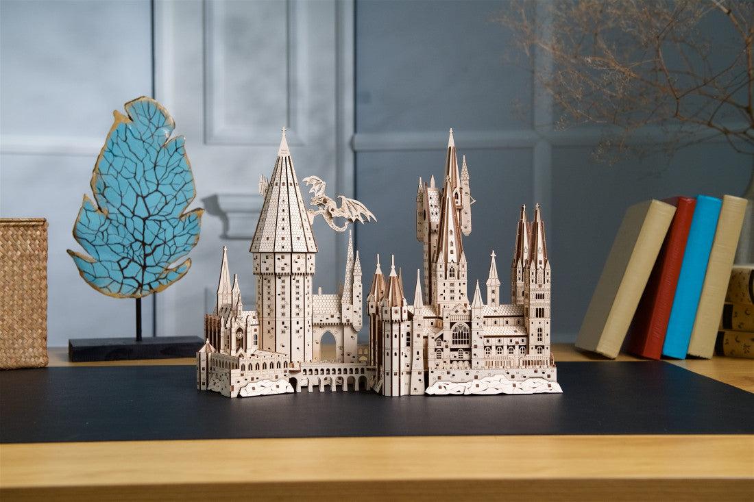 Estrelik™ | Hogwarts Magical Castle 3D Wooden Puzzle Kit