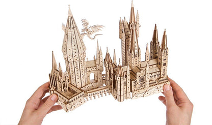 Estrelik™ | Hogwarts Magical Castle 3D Wooden Puzzle Kit
