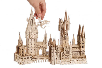 Estrelik™ | Hogwarts Magical Castle 3D Wooden Puzzle Kit