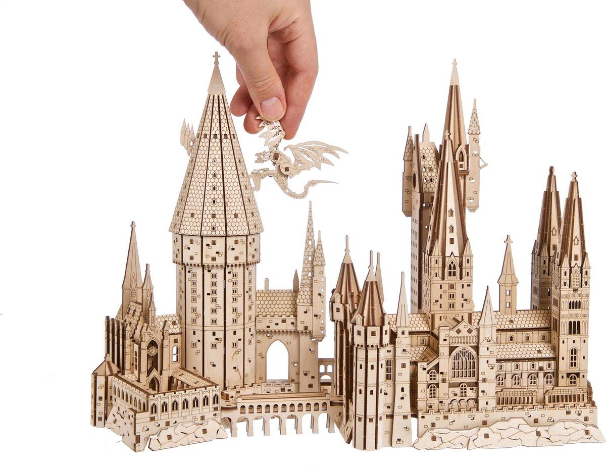 Estrelik™ | Hogwarts Magical Castle 3D Wooden Puzzle Kit