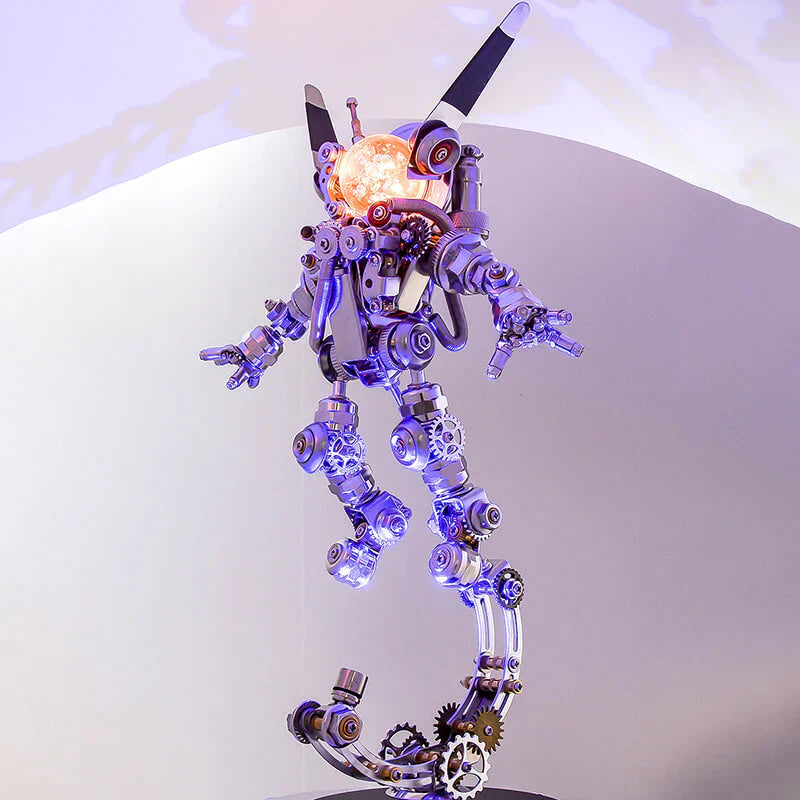 Estrelik™ | COSMIC GUARDIAN 3D Metal Astronaut Rabbit Model Kit