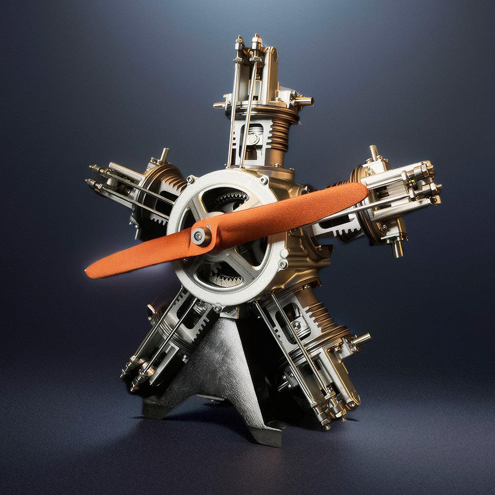 Estrelik™ | DIY 1/6 Full Metal 5 Cylinder Radial Engine Model Kit