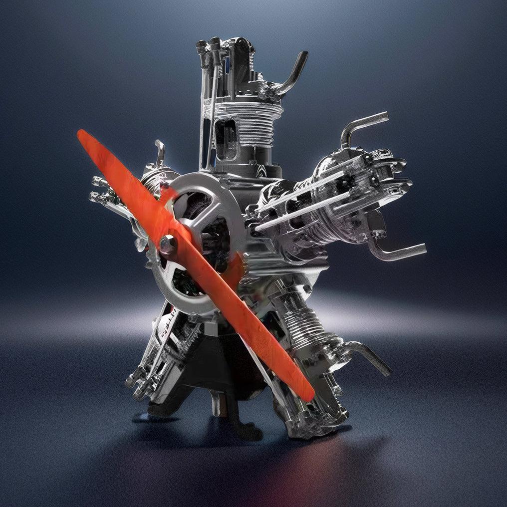 Estrelik™ | DIY 1/6 Full Metal 5 Cylinder Radial Engine Model Kit