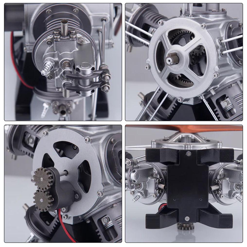 Estrelik™ | DIY 1/6 Full Metal 5 Cylinder Radial Engine Model Kit
