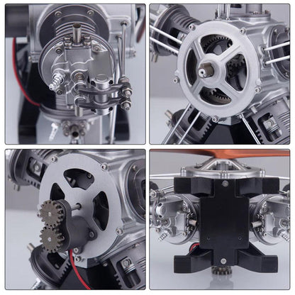 Estrelik™ | DIY 1/6 Full Metal 5 Cylinder Radial Engine Model Kit