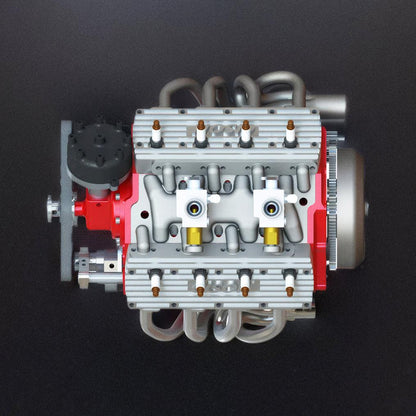 Estrelik™ | DIY 1/6 Gasoline Flathead 4-Stroke V8 Water-Cooled Engine 44CC Model Kit That Works