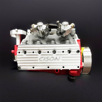 Estrelik™ | DIY 1/6 Gasoline Flathead 4-Stroke V8 Water-Cooled Engine 44CC Model Kit That Works