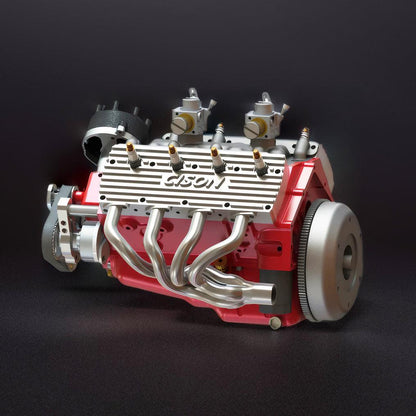 Estrelik™ | DIY 1/6 Gasoline Flathead 4-Stroke V8 Water-Cooled Engine 44CC Model Kit That Works