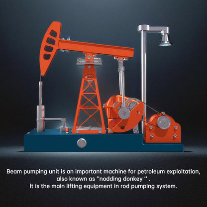 Estrelik™ | DIY Educational 3D Metal Oilfield Working Equipment with Pumping Unit that Works