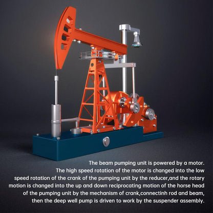 Estrelik™ | DIY Educational 3D Metal Oilfield Working Equipment with Pumping Unit that Works