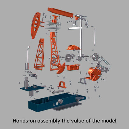 Estrelik™ | DIY Educational 3D Metal Oilfield Working Equipment with Pumping Unit that Works