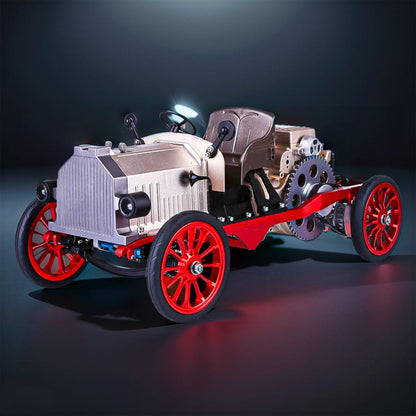 Estrelik™ | DIY Educational Metal Mechanical Classic Car Mini Electric Single-cylinder Engine Assembly Kit