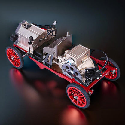 Estrelik™ | DIY Educational Metal Mechanical Classic Car Mini Electric Single-cylinder Engine Assembly Kit