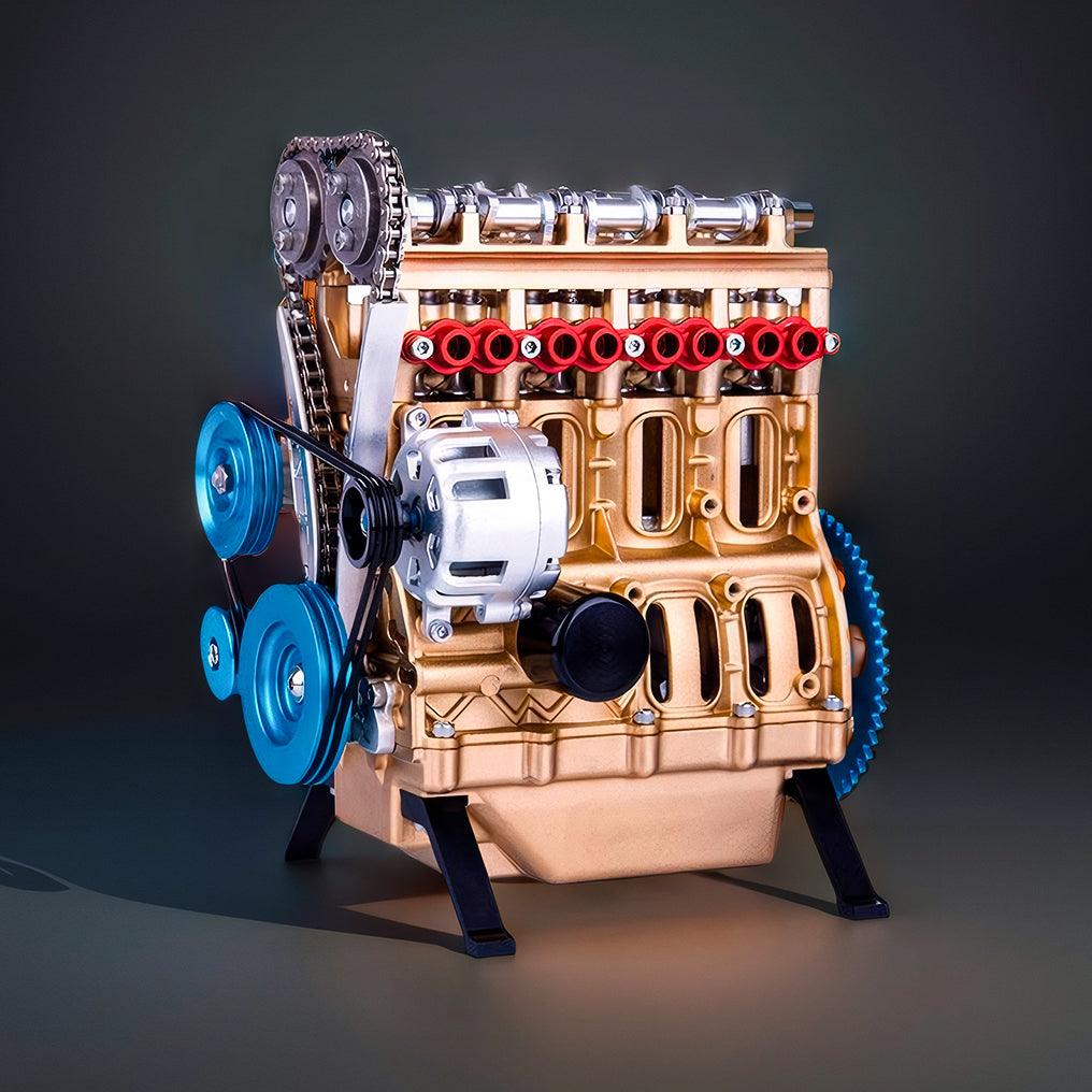 Estrelik™ | DIY Full Metal 4 Cylinder Car Engine Assembly Kit