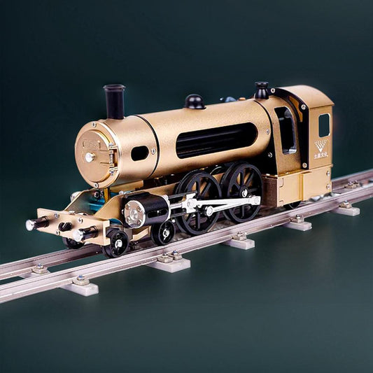 Estrelik™ | DIY Full Metal Steam Locomotive Train Assembly Engine Kit with Track 387Pcs