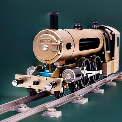 Estrelik™ | DIY Full Metal Steam Locomotive Train Assembly Engine Kit with Track 387Pcs