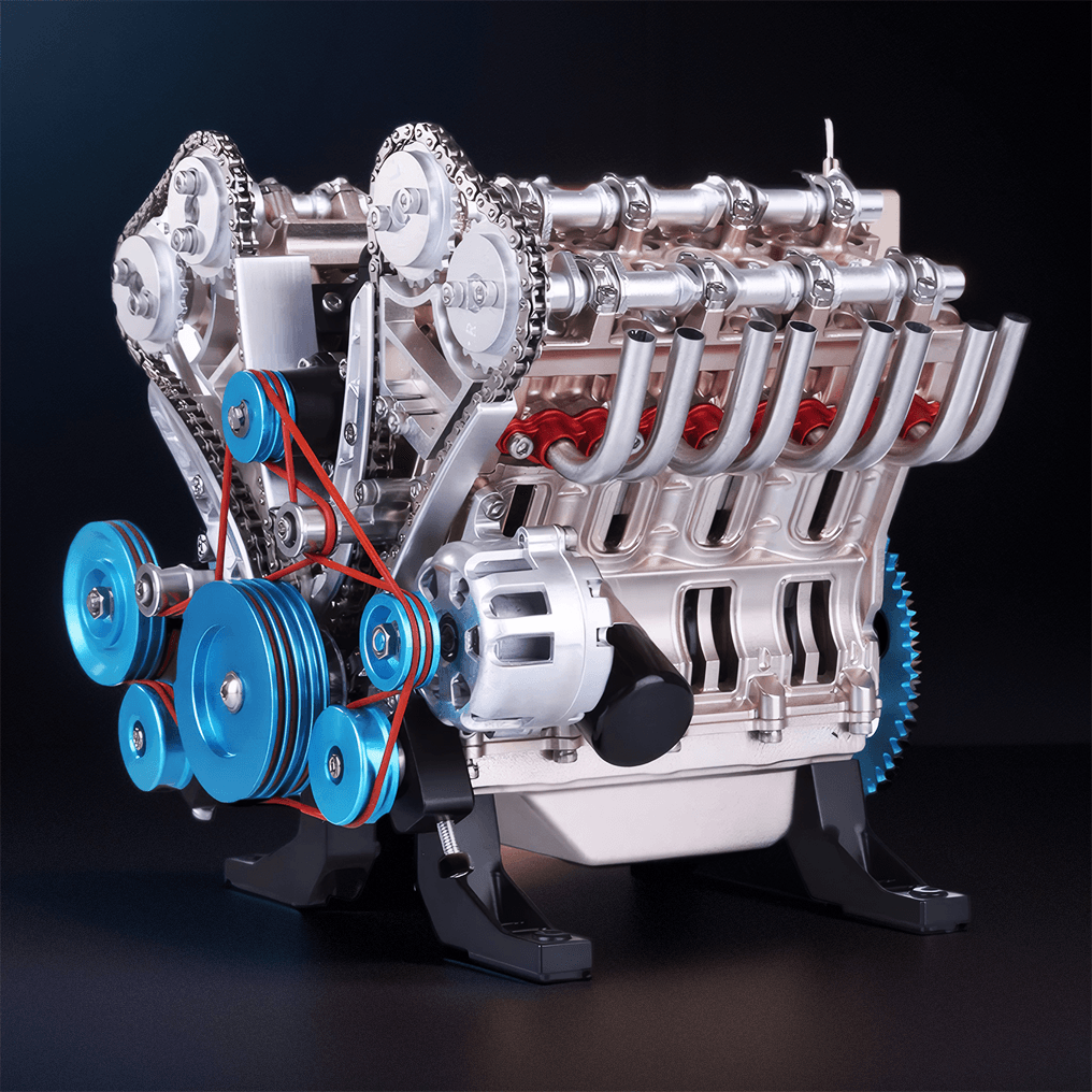 Estrelik™ | DIY Full Metal V8 Engine Model Kit RC 1: 3 Mini V8 Motor That Run 500+Pcs