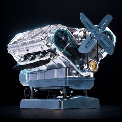 Estrelik™ | DIY Mini V8 Engine Model Kit Working Miniature Motor